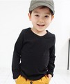 Free shipping 2013 spring children's clothing , children with candy-colored V collar long-sleeved T-shirt boys t-shirt grls tops