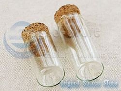 1pcs Cork Wood Lip Test Tube Buret Clear Glass Bottles Vial Jar 22ml 23ml 25ml 30ml 35ml 36ml c.c(China (Mainland))