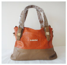 discount designer handbags Size 40 x 30cm pattern PU chain colors orange two function Free shipping