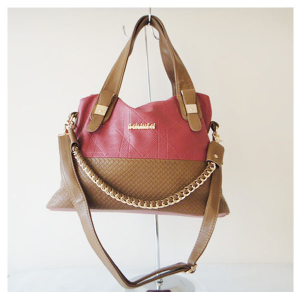 discount designer handbags Size 40 x 30cm pattern PU chain colors pink two function Free shipping