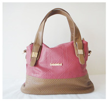 discount designer handbags Size 40 x 30cm pattern PU chain colors pink two function Free shipping