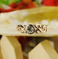 ITALINA Min order $10 New Fashion18k gold filled ring women rings with 1 pcs diamond j46