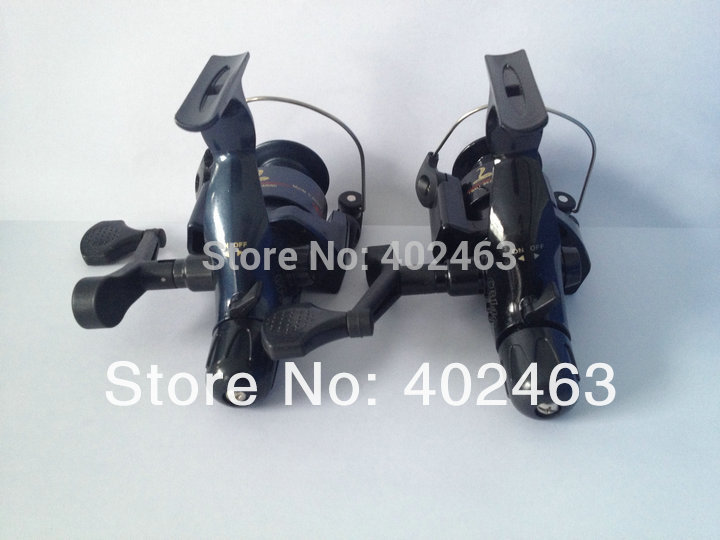 Free shipping Spinning fishing reel Smoothly after braking plastic spool CB14O 1 Ball Bearing 5.1:1 Blue or Black(China (Mainland))