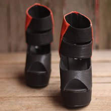 2012 wedges sandals flat open toe gladiator shoe vintage platform shoes high-heeled shoes 2
