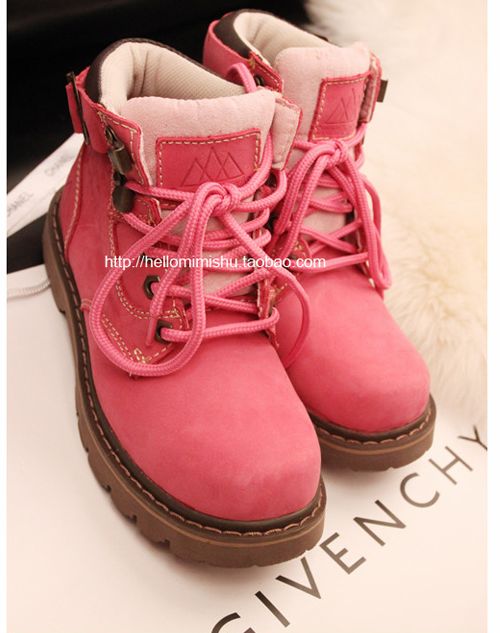 Powder fruit green princess cow muscle outsole nubuck cowhide casual lovers design hiking shoes