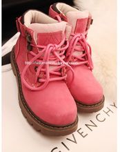 Powder fruit green princess cow muscle outsole nubuck cowhide casual lovers design hiking shoes
