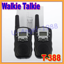 free shipping~~2 Pcs LCD 5 melodie Auto Multi Channel 2-Way Radio Wireless Walkie Talkie T-388