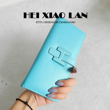 Black small blue sky spring and summer fashion wallet clutch bag card holder card case wallet