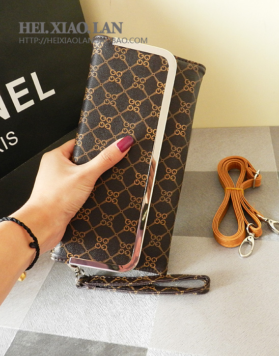 Black small 2013 fashion quality women s clip wallet card holder small cross body bags