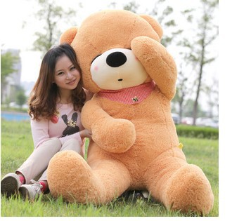 NEW GIANT TEDDY BEAR HUGE SOFT 100% COTTON TOY CHRISTMAS GIFT 39"(China (Mainland))
