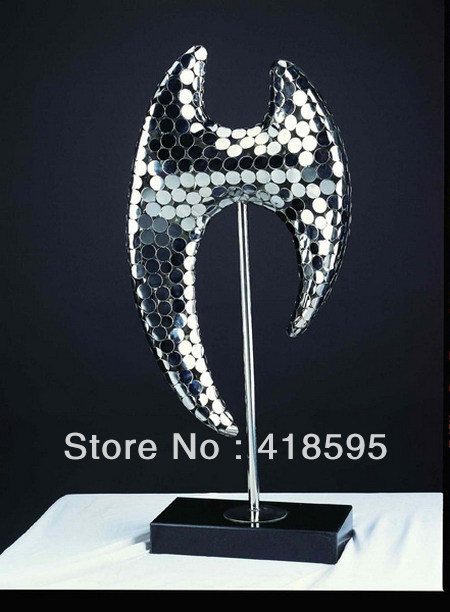 2013 artistic abstract sculpture in stainless steel JA0007H(China (Mainland))