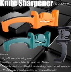 Kingfu Sharpeners,Two step-coarse and fine-sharpening design,Tungsten Carbide and ceramic kitchen sharpener,SGS Certification(China (Mainland))