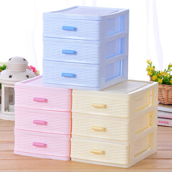 (Min order is $10) Plastic drawer storage box storage box finishing cabinet desktop storage cabinet e029(China (Mainland))