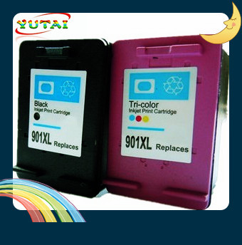 Free shipping 6pcs CC654A CC656A Compatible Printer Inkjet Cartridge for HP901XL Officejet 4500 4600 J4550 J4580 J4680 J4680C