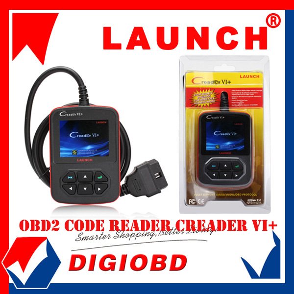 [Authorized Distributor]Auto Code Reader Launch Creader VI+ communicates with all OBD2/CAN upgraded by internet Creader 6 Plus(China (Mainland))