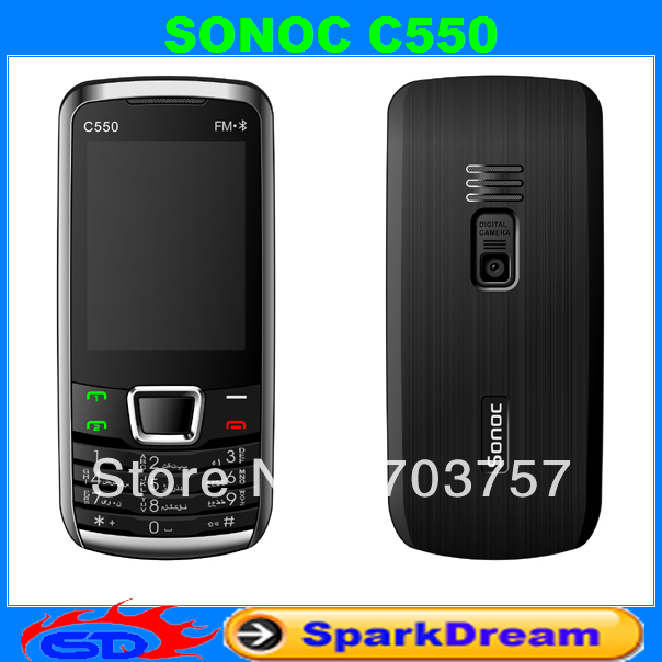 Купить Русский sonoc c550 телефон с 1,8-дюймовый плоский экран, две SIM ...