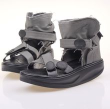 Hot-selling women’s shoes cross open toe small button decoration platform sandals p428