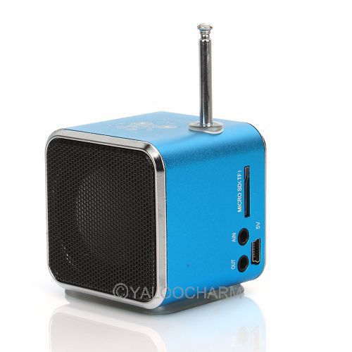 1 шт. синий музыкальный проигрыватель FM радио <b>USB микро</b> ...