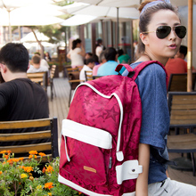 Free shipping fashiong Female 2013 backpack school bag backpack travel bag big capacity laptop bag(China (Mainland))
