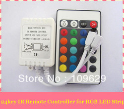 RGB 24 key remote IR Controler for 5050.3528 waterproof led strip light lowest price,free shipping drop shiping(China (Mainland))