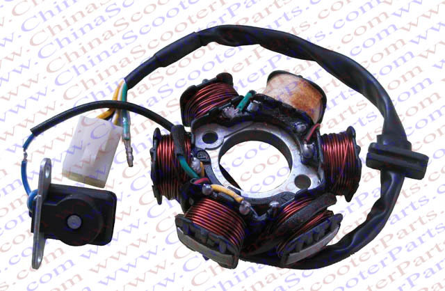 Magneto Stator 6 Pole Coil 5 Wire 50CC 70CC 90CC 110CC 125CC Lifan ...