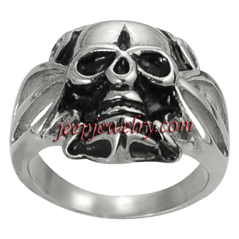 Daxx Stainless Steel Men's Skull Fashion Ring(China (Mainland))