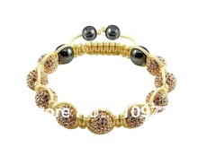 Fine Jewlery Shamballa Bracelet Fashion Jewelry Micro Pave CZ Disco Colour Beads Color Rope Shamballa Bracelets CCB006