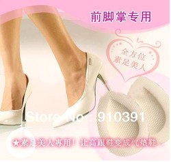 Free shipping mini comfortable high heel thenar insole pad as forefoot Elastic cushion anti-slip shoe mat as foot care product.(China (Mainland))