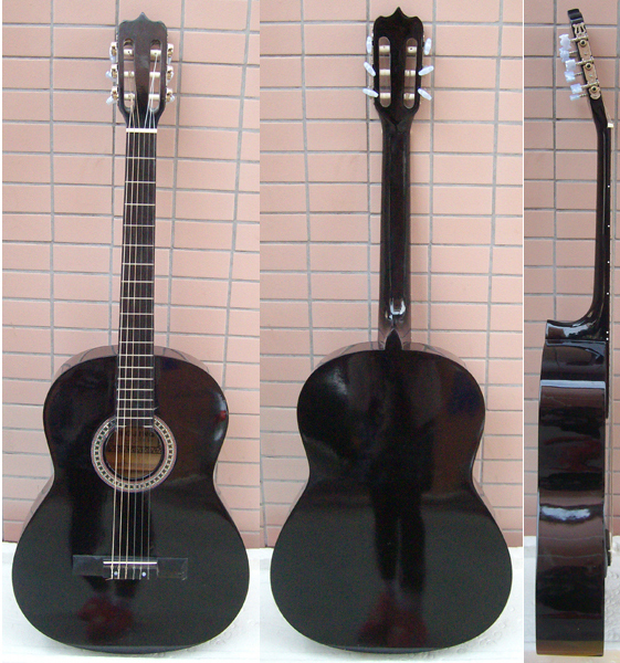 Black 40 classical guitar good looking wood guitar(China (Mainland))