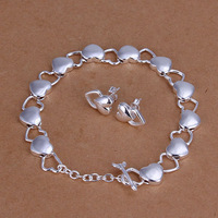 2013 new fashion set 925 sterling silver chain lady fashion set  silver jewelry wholesales price