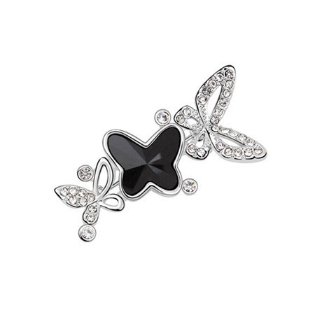 Fshion brooch Ruili paragraph Austria Crystal honey butterfly brooch jewelry  FREE SHIPPING