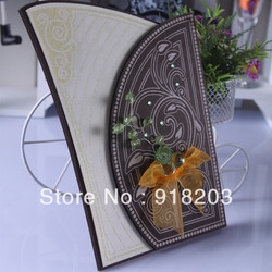 Free shipment handmade luxurious wedding invitation card/greeting card/gift card PM-WW019(China (Mainland))
