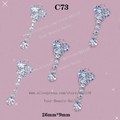 free ship 10 pieces/pack 3D Large Clear Stone Butterfly Chain Alloy AB rhinestone Nail Art iphone mobile Glitter Decoration