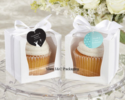 NEW DESIGN Single Wedding 9x9 Cupcake Boxes/Wedding Gift Box/ Favor Box(JCO-97C)(China (Mainland))