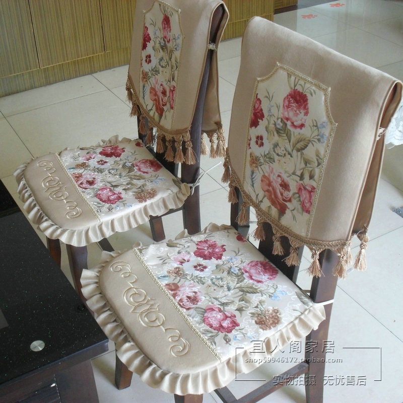 Set 43 ! suede fabric embroidered fashion dining chair pad cushion chair pad seat dining table cushion(China (Mainland))