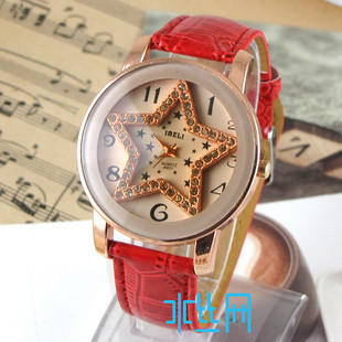 Water screen double dk czech diamond mantianxing women's watch five-pointed star 3 11(China (Mainland))