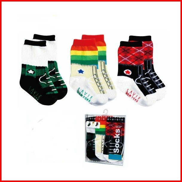 Free Shipping (6 pairs/lot )Wholesale Infant Baby Shoe Style Anti-skid Socks New Born Baby Stockings Baby Knee High Socks(China (Mainland))
