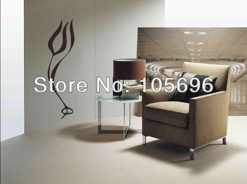 NEW! Wall decor decals Home stickers Murals Vinyl applique No39 Islamic fire flower 55*135cm(China (Mainland))
