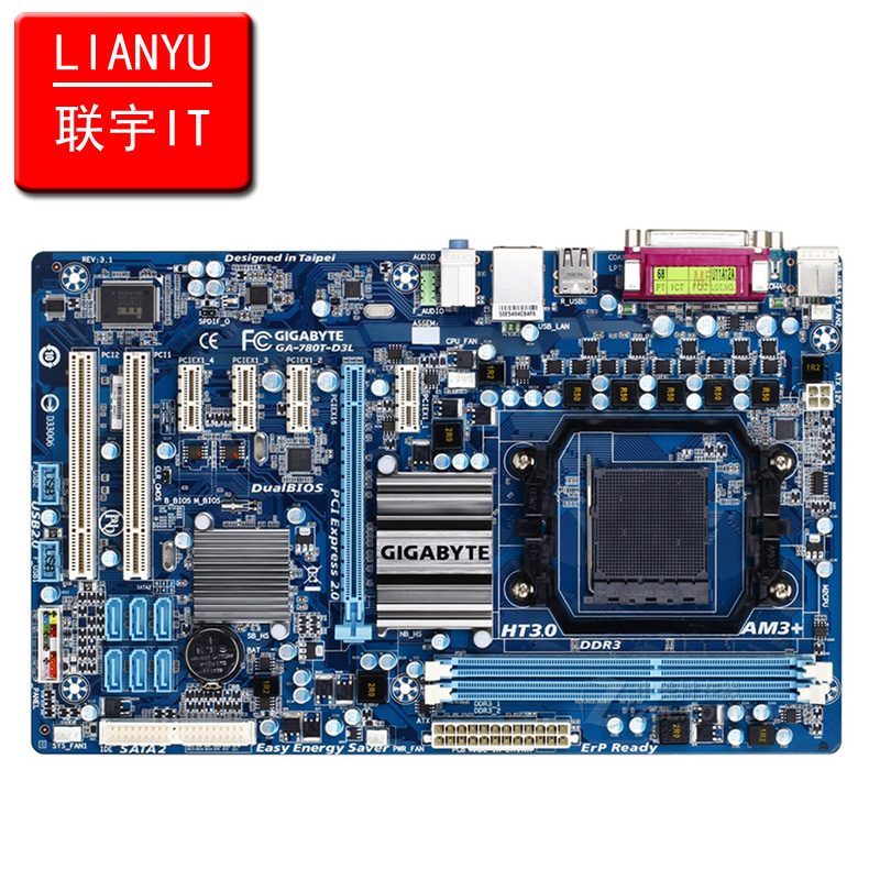 Gigabyte motherboard ga-780t-d3l amd760g sb710g socket am3 all solid large-panel(China (Mainland))
