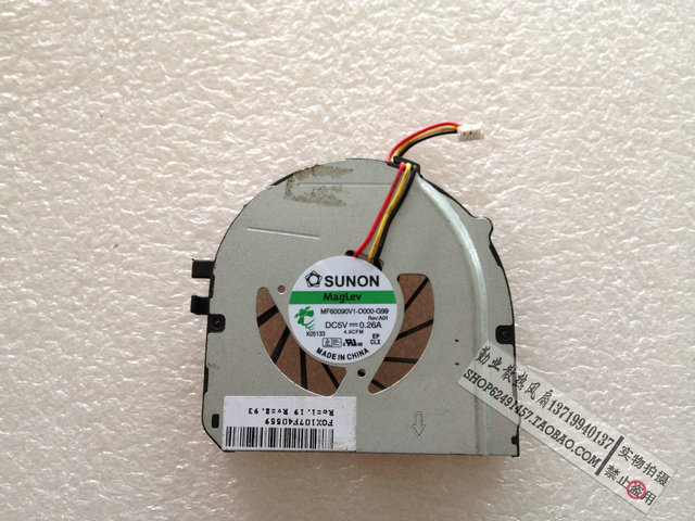 Laptop fan for Original laptop Sunon cooling fan MF60090V1-D000-G99 5V 0.26A(China (Mainland))