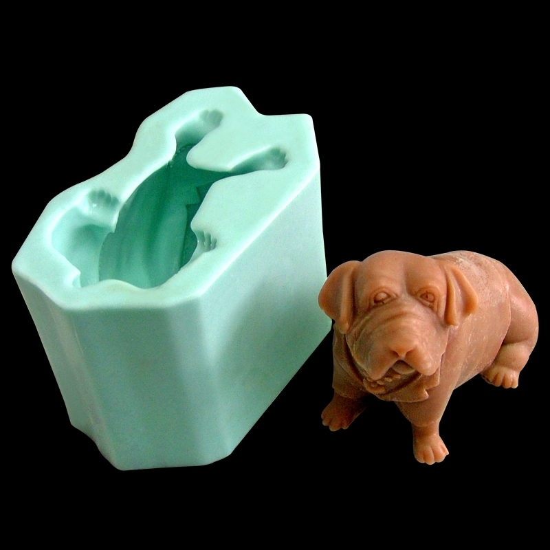 free shipping nicole r0115 diy shapi  dog salt sculpture mould