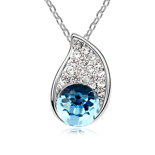 Fashion austrian crystal necklace - - crystal ball pendant short design chain women's accessories(China (Mainland))