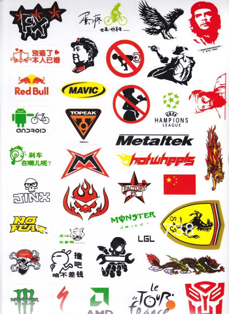 moutain bicycle frame stickers,bike sticker, bicycle brand sticker ...