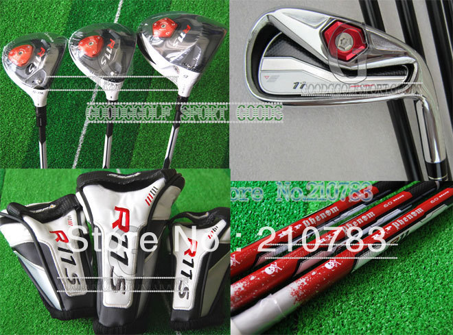 2013 New Golf Clubs 2012R.11irons+R.11s wood Complete Club Set(NO Putter.bag)Regular/shaft With Driver head covers Free Shipping(China (Mainland))