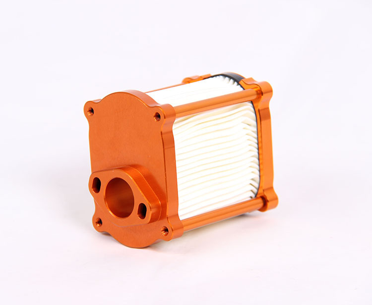 baja CNC metal skeleton paper core air filter assembly orange color 85207(China (Mainland))