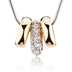 > (Mix order) Necklace ring full rhinestone necklace accessories b1301 accessories Free shipping(China (Mainland))