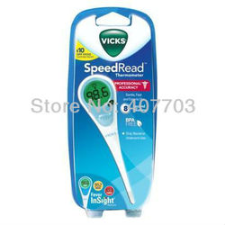 Wholesale 10pcs/lot Vicks SpeedRead waterproof Fever Insight baby thermometer Digital Oral Thermometer 8 sec free shipping(China (Mainland))