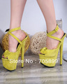 Free shipping 2013 brand GZ sandals Stiletto heel sandals bowtie platform women high heel shoes