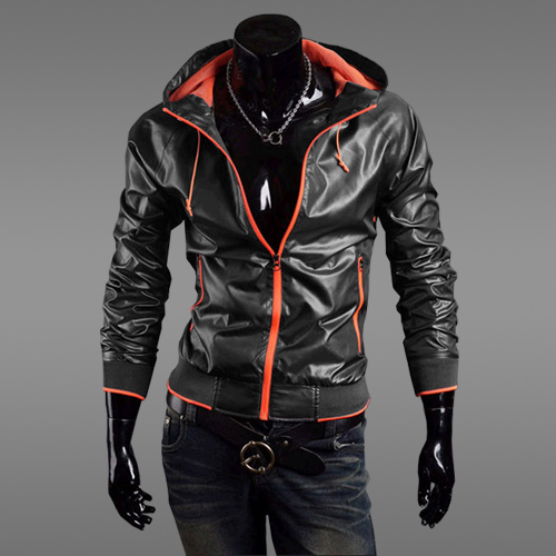 Новый стиль Мода мужская пальто случайные активные куртки, Мужская кожаная куртка...