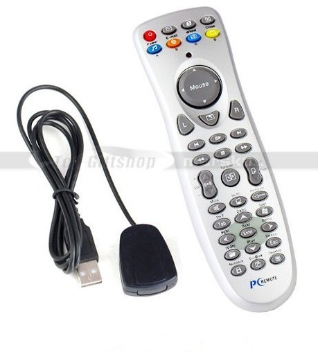 Universal USB 2.0 IR Wireless PC Remote Controller Control w/ Infrared Receiver + Free Shipping(China (Mainland))